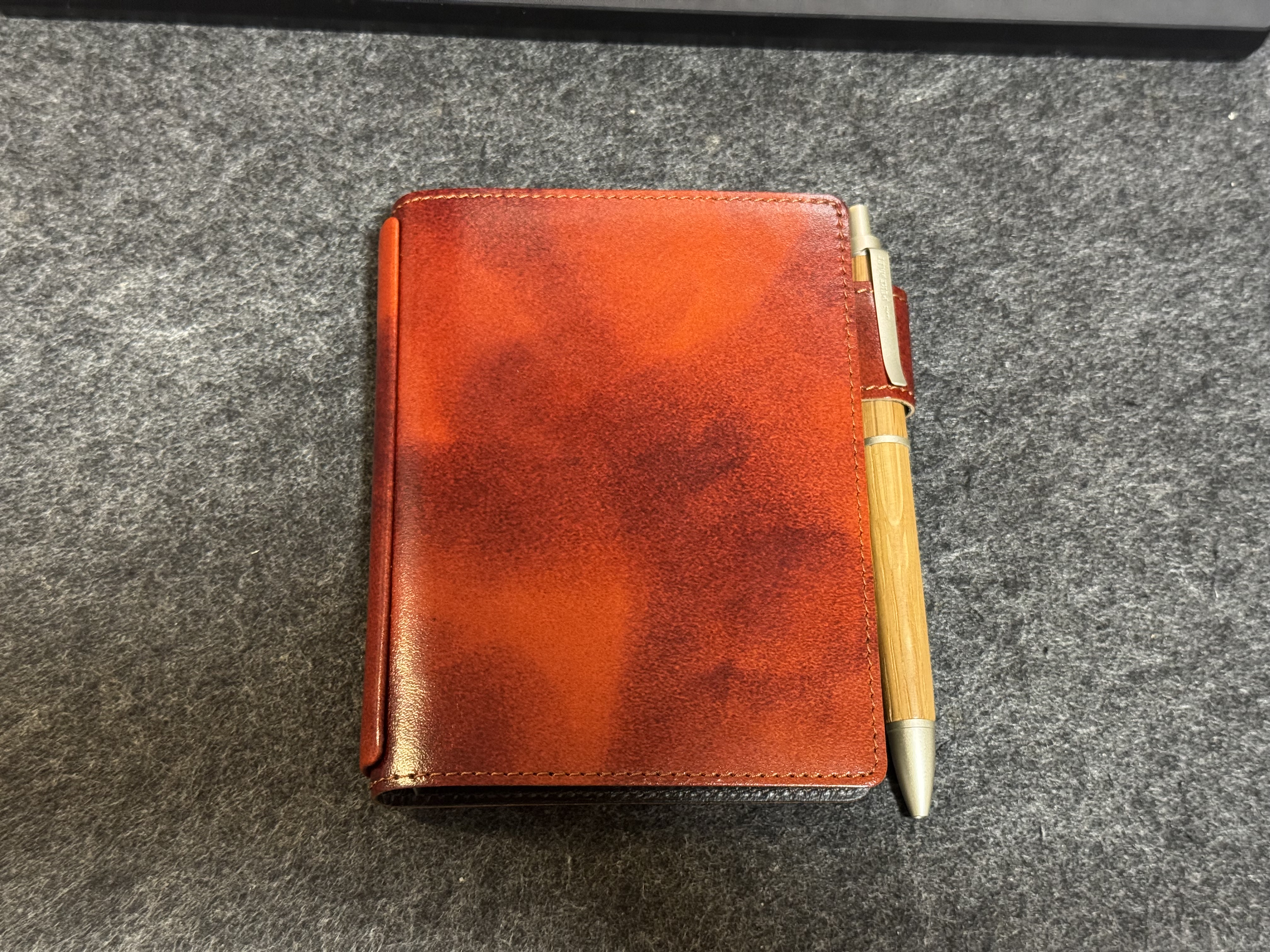 YOSHINA システム手帳 ミニ6 キャメル